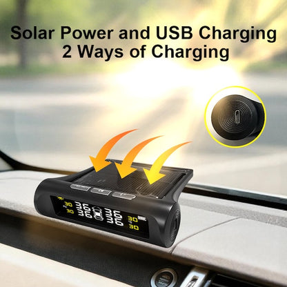Solar Car Tire Pressure Monitor