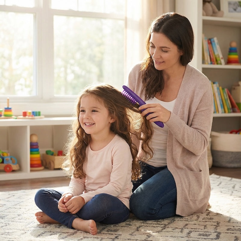 Krtača za razčesavanje las otrok brez bolečine