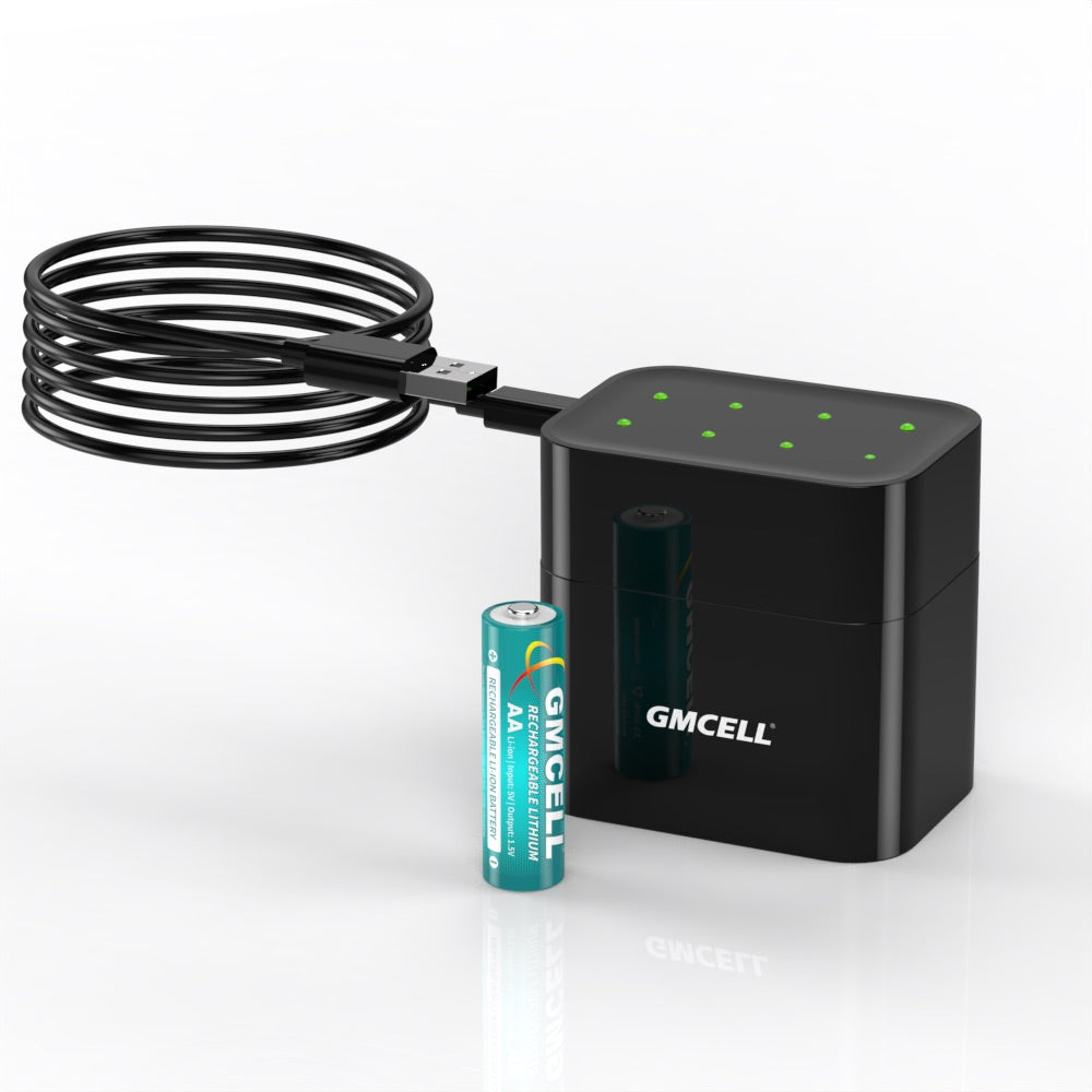 GMCELL 8-batteries pack (4xAA, 4xAAA) -1000 charging cycles