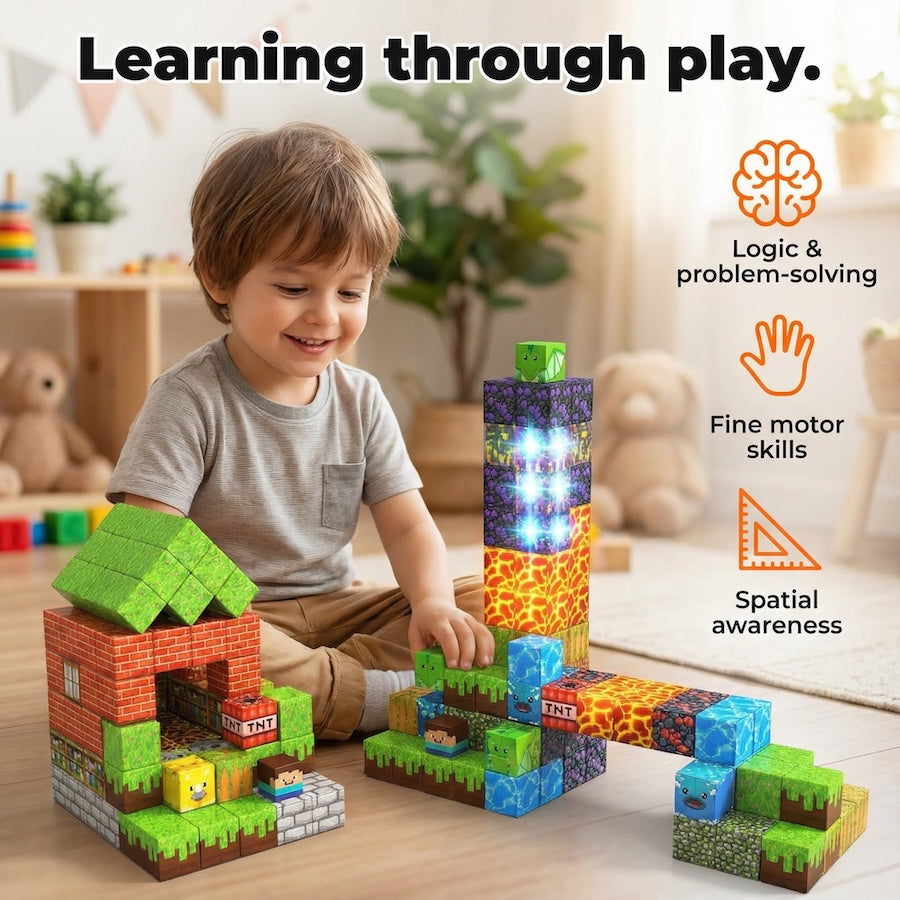 Montessori Magnetic Blocks