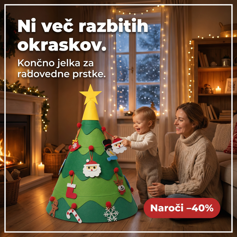 Montessori božična jelka za malčke