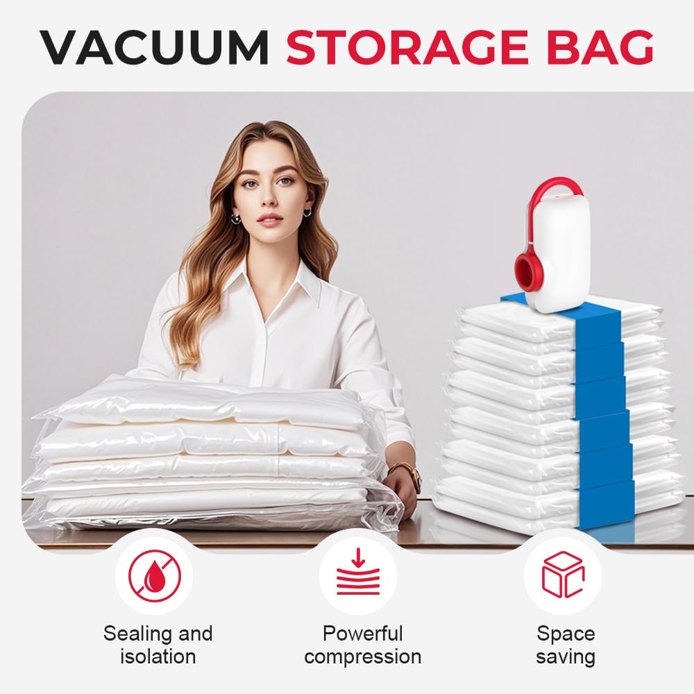 VacBird™ Compression Kit (9 bags + USB Electric pump)