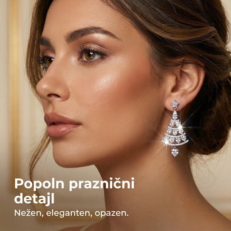Elegantni praznični uhančki - 1 Par