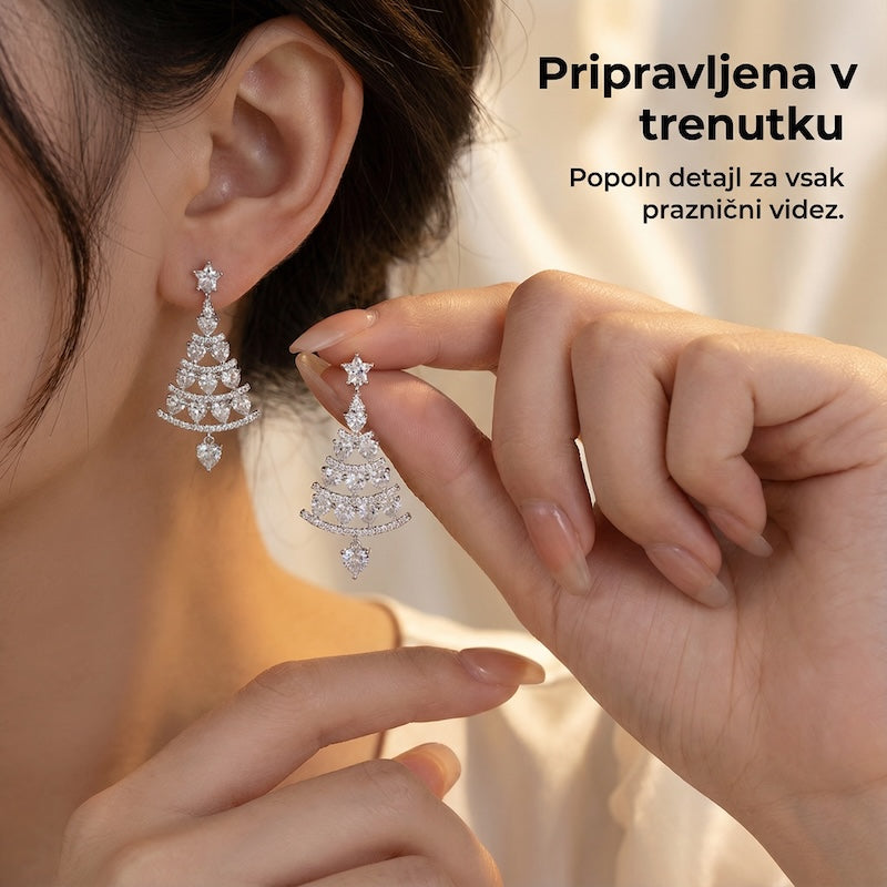 Elegantni praznični uhančki - 1 Par