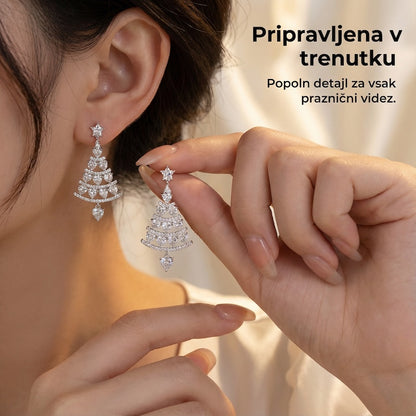 Elegantni praznični uhančki - 1 Par