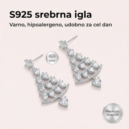 Elegantni praznični uhančki - 1 Par